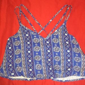 Hollister Strappy Cropped Tank Top